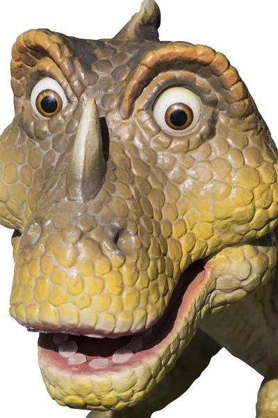 Cabeza de dinosaurio estatua 5 — Foto de Stock