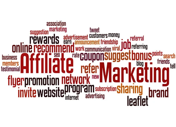 Affiliate Marketing, word cloud concept 2 — Stockfoto