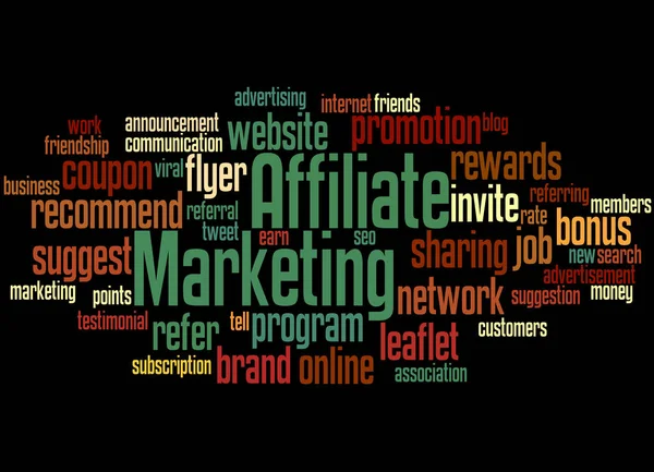 Affiliate Marketing, word cloud concept 4 — Stockfoto