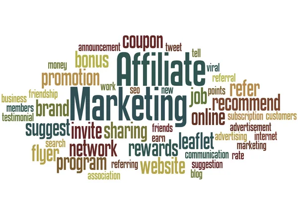 Affiliate Marketing, word cloud concept 5 — Stockfoto