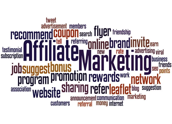 Affiliate Marketing, word cloud concept 6 — Stockfoto