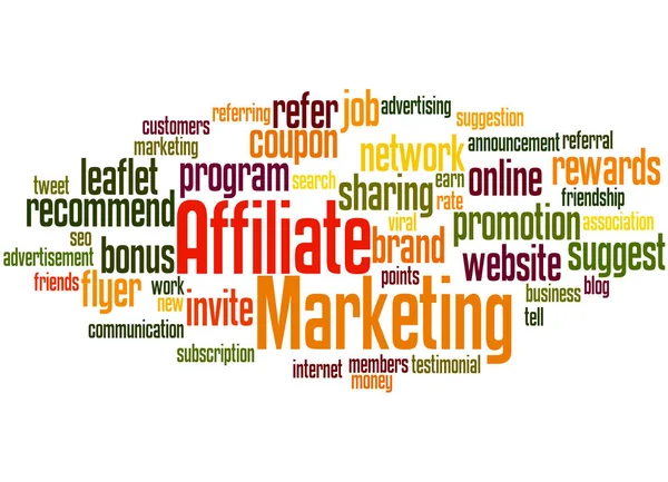Affiliate Marketing, word cloud concept 8 — Stockfoto