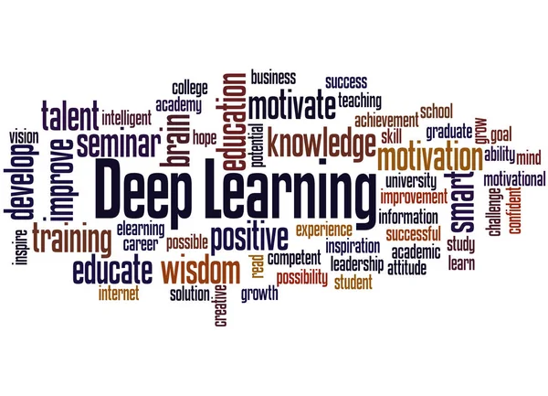 Deep Learning, Word Cloud Konzept 4 — Stockfoto