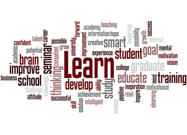 Learn, word cloud concept 5 — Stock Photo, Image