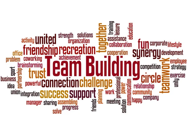 Team building, word cloud concept — Stock Photo, Image