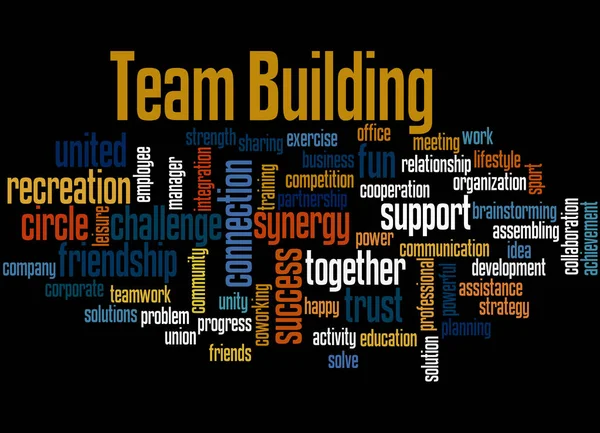 Team building, word cloud concept 3 — Stock Photo, Image
