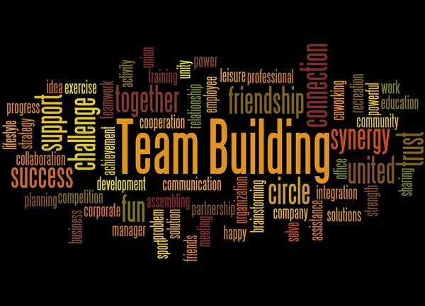 Team building, word cloud concept 8 — Stock Photo, Image