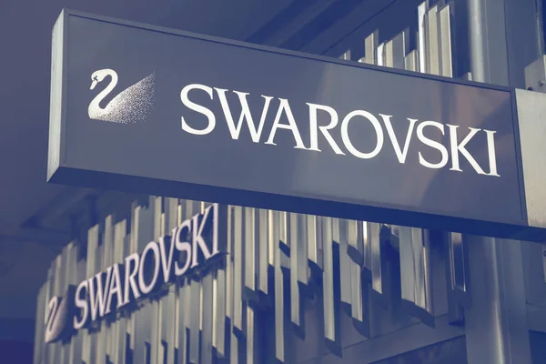 Знак магазин Swarovski 2 — стокове фото