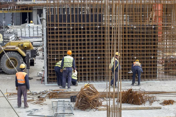 Building a reinforced — Stock Photo, Image