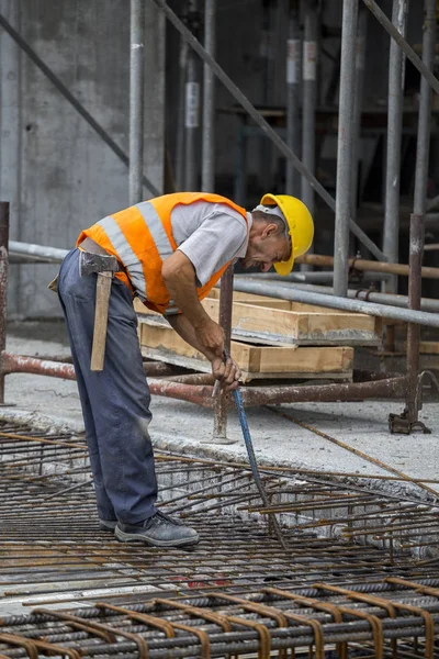 Refuerzo del herrero in situ — Foto de Stock