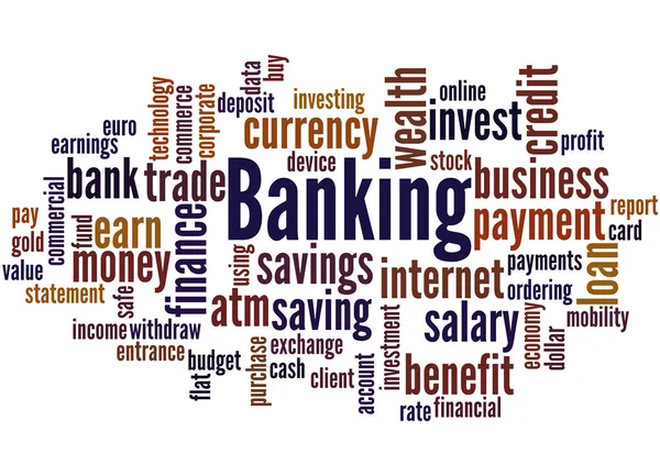 Banking, concept cloud cuvânt 2 — Fotografie, imagine de stoc