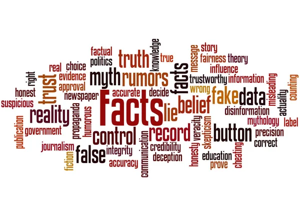 Facts, word cloud concept 4 — Stock Photo, Image