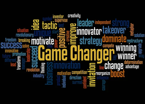 Game Changer, word cloud concept 3 — Stock Photo, Image
