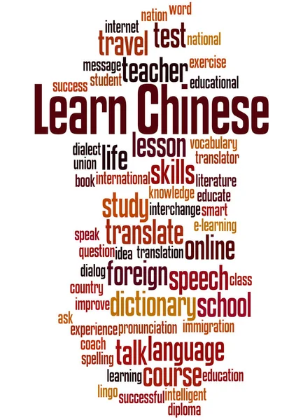 Learn Chinese, word cloud concept 5