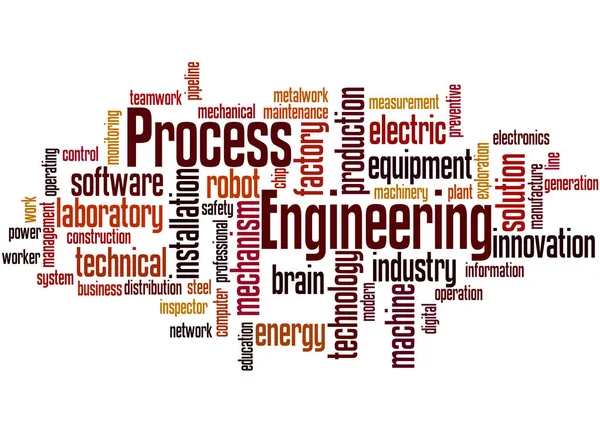 Ingegneria di processo, concetto word cloud — Foto Stock