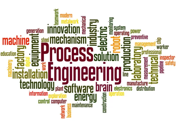Engenharia de processos, conceito de nuvem de palavras 5 — Fotografia de Stock