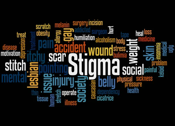 Stigma, word cloud concept 5 — Stockfoto