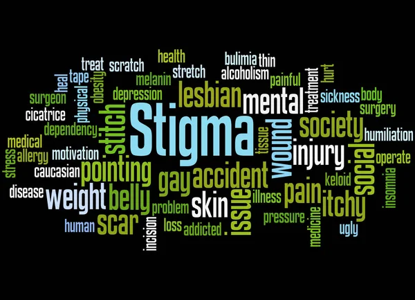 Stigma, word cloud concept 6 — Stockfoto