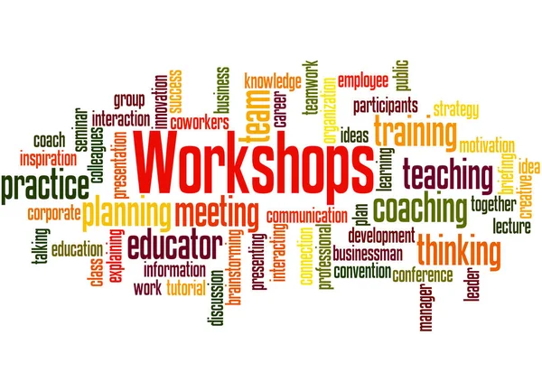 Workshop, concetto di word cloud 2 — Foto Stock