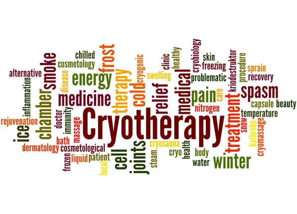 Kryotherapie, Word Cloud Konzept 2 — Stockfoto