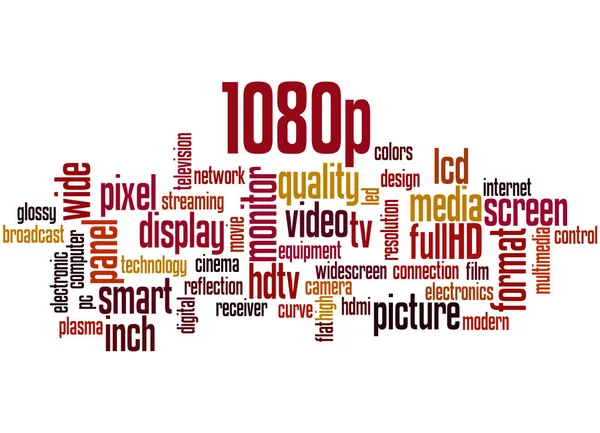 1080p, slovo cloud koncepce 5 — Stock fotografie