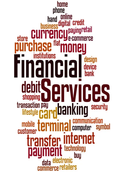 金融サービス、単語クラウド コンセプト 6 — ストック写真
