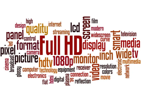 Full HD, conceito de nuvem de palavras 5 — Fotografia de Stock