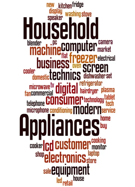 Electrodomésticos, concepto de nube de palabras 5 —  Fotos de Stock