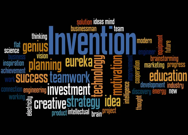 Uitvinding, word cloud concept 2 — Stockfoto