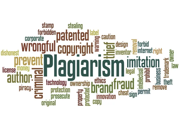 Plagiat, słowo cloud koncepcja 5 — Zdjęcie stockowe