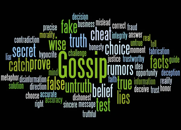 Gossip, concept cloud cuvânt 3 — Fotografie, imagine de stoc