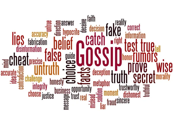 Gossip, conceito de nuvem de palavras 5 — Fotografia de Stock