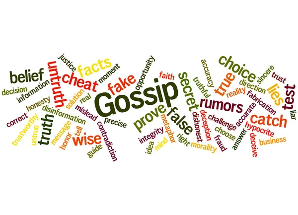 Gossip, conceito de nuvem de palavras 6 — Fotografia de Stock