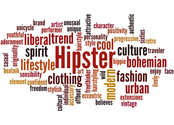 Hipster, word cloud konceptet 6 — Stockfoto