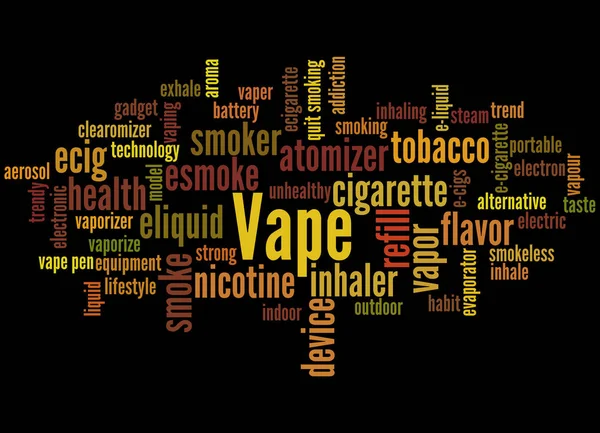 Vape, word cloud konceptet 4 — Stockfoto