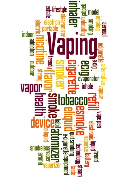 Vaping, word cloud konceptet 3 — Stockfoto