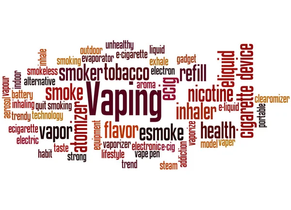 Vaping, word cloud konceptet 6 — Stockfoto