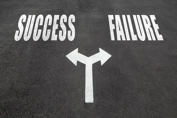 Success vs failure  choice concept — Stock Photo, Image