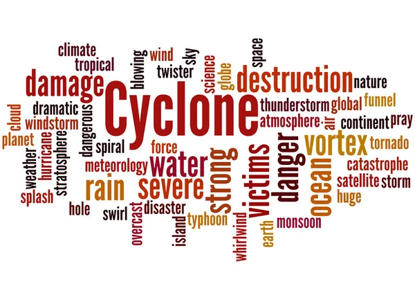 Ciclón, concepto de nube de palabras 5 — Foto de Stock