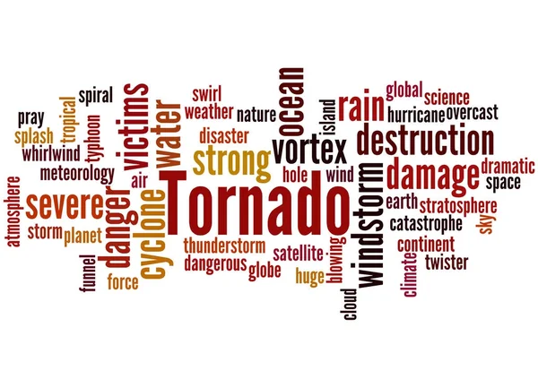 Tornado, conceito de nuvem de palavras 3 — Fotografia de Stock