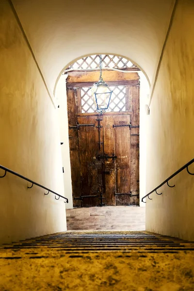 Παλιά πόρτα με σκάλα 3 — Φωτογραφία Αρχείου