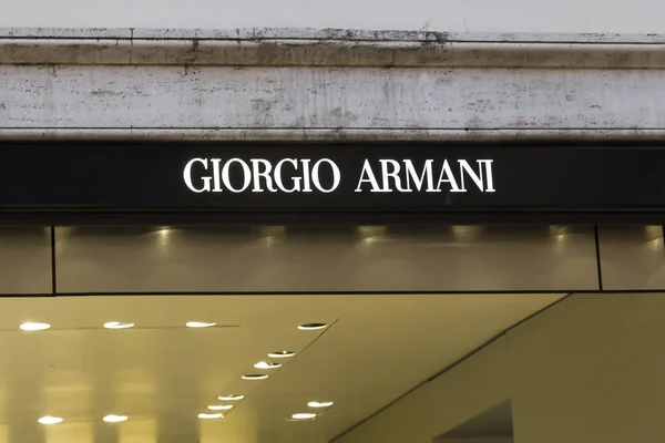 Logo Giorgio Armani tienda — Foto de Stock