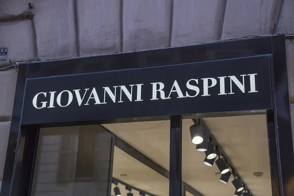 Logotipo da loja Giovanni Raspini — Fotografia de Stock