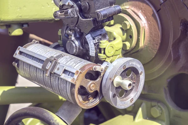 Aiming system on the military cannon 2 — Stock Photo, Image