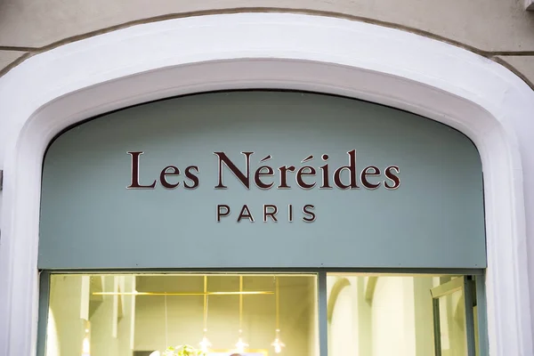 Señal de la tienda Les Nereides — Foto de Stock