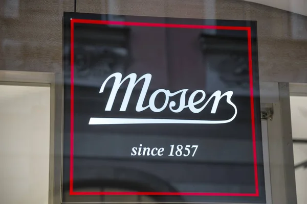 Signo de tienda Moser — Foto de Stock