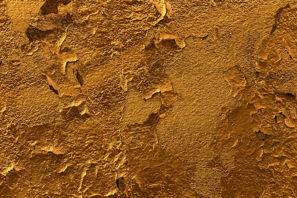 破損し、剥離の黄金の塗料 — ストック写真