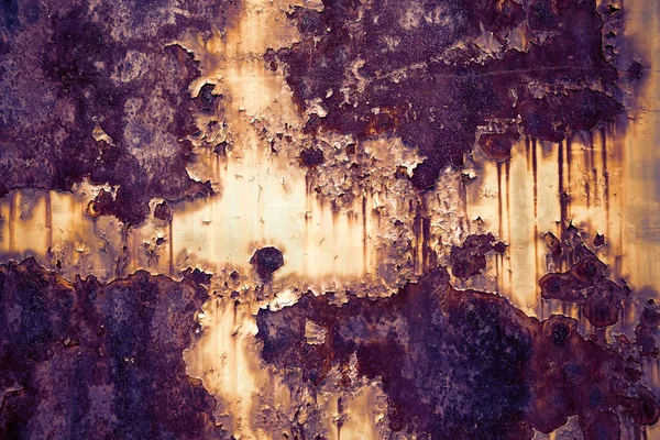 Soyulması boya 5 ile paslı metal doku — Stok fotoğraf