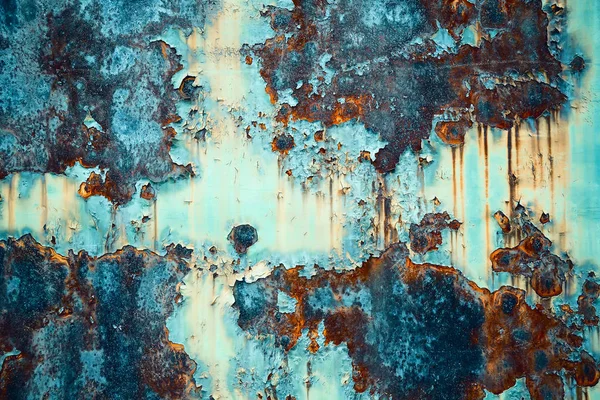 Texture of rusty metal with peeling paint 4 Royalty Free Stock Photos