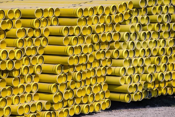 Stack of pvc pipes background 2 — Stock Photo, Image